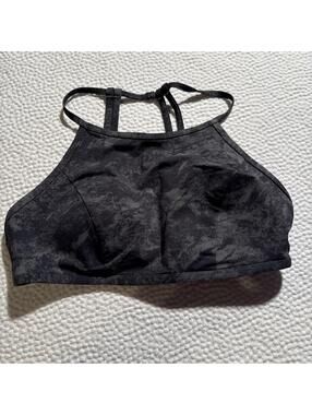 Lululemon See The Sea Swim Top Black Gray Size 8